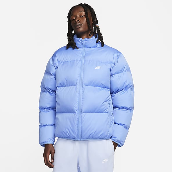 Puffer jackets blue sale